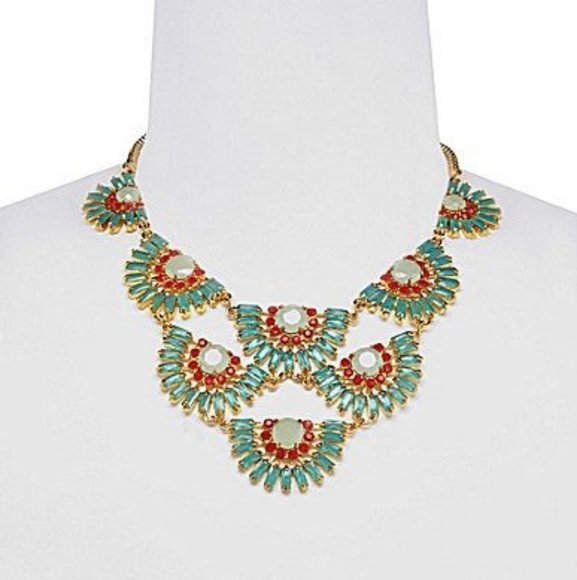 🌼 Like new Carolee turquoise + orange necklace